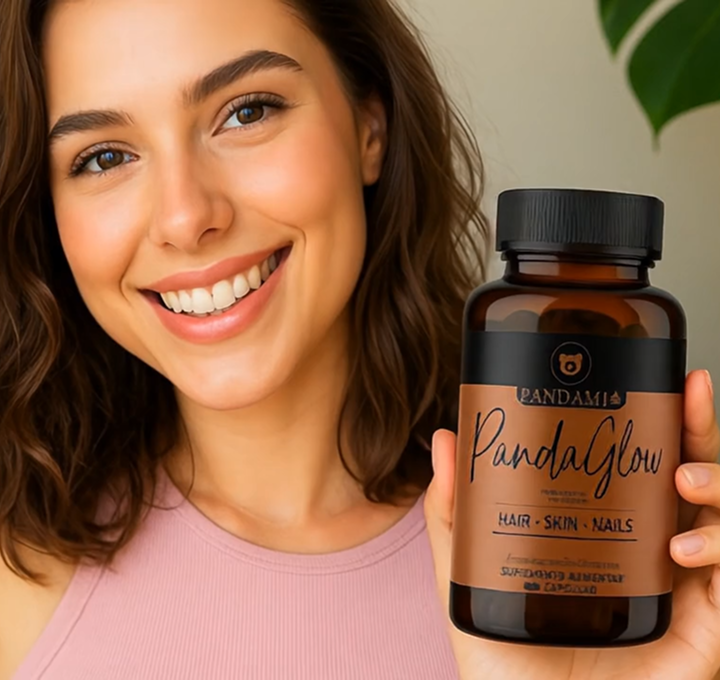 Mulher preocupada com a pele e cabelo